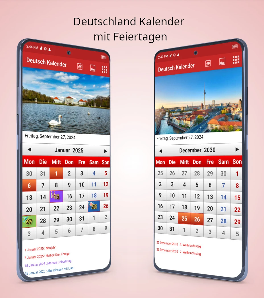 Deutsch Kalender 2026 screenshot